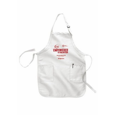 Full Length Apron with Pocket - Overseas - Natural