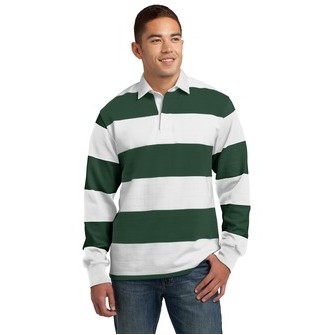 Sport-Tek® Classic Long Sleeve Rugby Polo Shirt