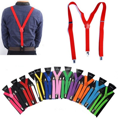 Solid Color Suspenders