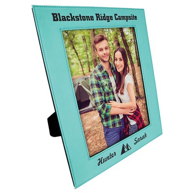 8" x 10" Teal Laserable Leatherette Picture Frame