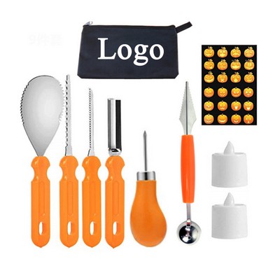 10 Piece Professional Pumpkin Carving Kit