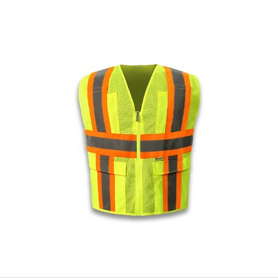 Lime Mesh Contrast Hi-Vis Vest