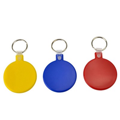 Round Soft PVC Keychain Key Tag