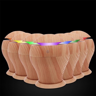 Wood Grain Trophy Shaped Humidifier with Tray