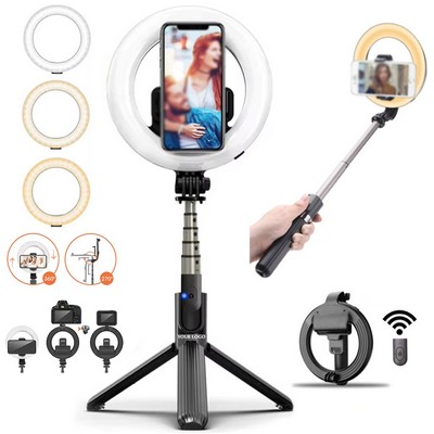 Led Ring Light With BT Remote& Phone Holder