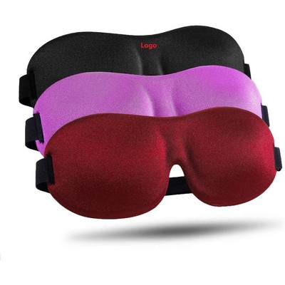 Sleep Mask Upgraded 3D Contoured 100% Blackout Eye Mask for Sleeping with Adjustable Strap