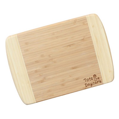 Large Two-Tone Bamboo Cutting Board