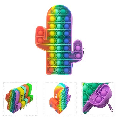 Cactus Shape Silicone Pencil Box