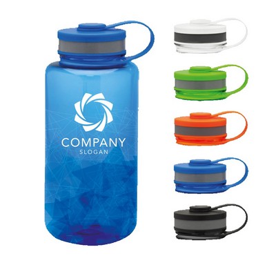 Sports Bottle with Wide Opening - Plastic 38 oz