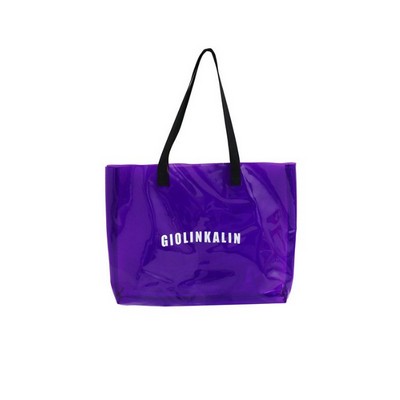 Translucent Color Fashion Shopping Gift Tote