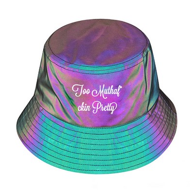 Rainbow Fluorescent Reflective Fisherman's Hat/Cap