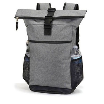 22 Computer Backpacks - Gray Heather, Top Flap (Case of 24)