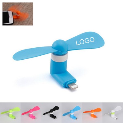 Colorful and Powerful Mini Cell Phone Fan