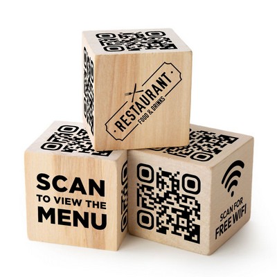 Qr Code Wood Cube