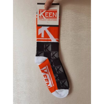 Custom Crew Socks with Custom Paper Card