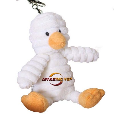 2.5" Plush Keychain Simulation Key Tag - Duck