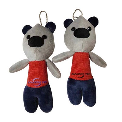 4" Plush Keychain Simulation Key Tag - Bear