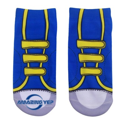 Blue Spoof Socks Simulated Sneaker