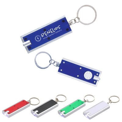 Rectangular Flashlight Key Chain