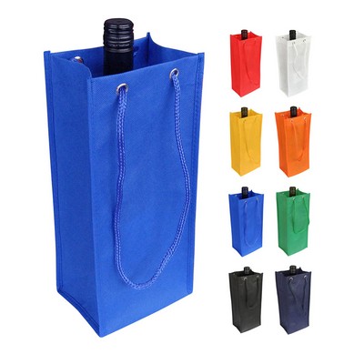 Non-woven Wine Tote Bag Single Carrier