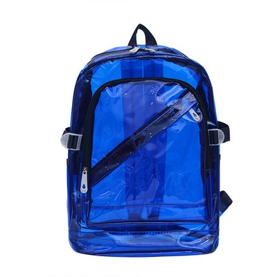 Multi-Colored Transparent PVC Backpack