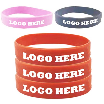 Debossed Sport Silicone Wristbands