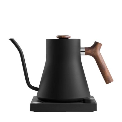 0.9L Matte Black/Walnut Stagg EKG Electric Kettle