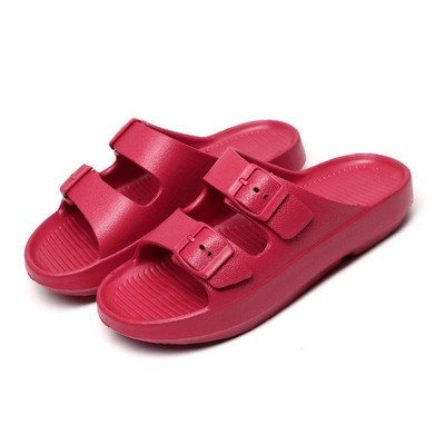 Adjustable Double Buckle Strap Sandal