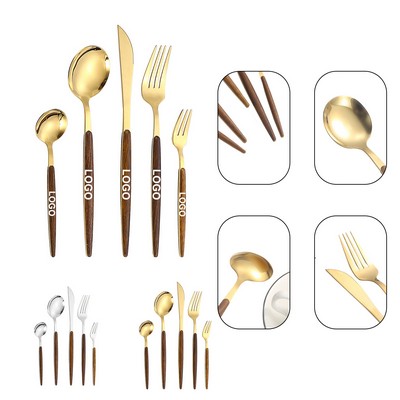 5 Piece Stainless Steel Flatware Set