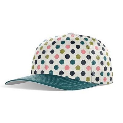 Sublimation 5 Panel Cap - High, Medium, Or Low Crown - Quick Dry Poly