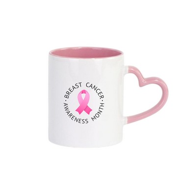 Pink Ribbon Ceramic Mug - OCEAN