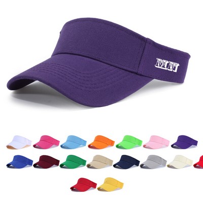 Unisex Sports Cotton Visor