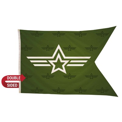 4' x 6' Polyester Guidon Flag Double-Sided