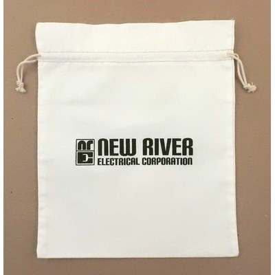 10"x 12" Duplex 100% Cotton Drawstring Bag