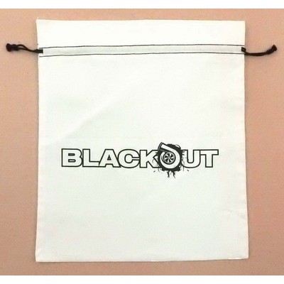 12"x 14" Duplex 100% Cotton Drawstring Bag