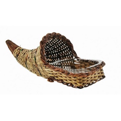 Bamboo Cornucopia Basket - Empty