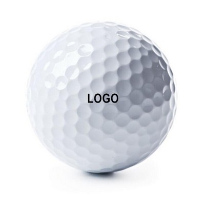 White Double Layer Rubber Surlyn Training Golf Balls