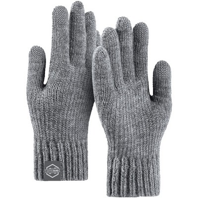 Adult Stretch Ribbed Gloves with Sensitive Touch and Custom Logo