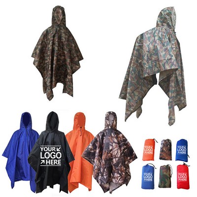 Multi-Functional Waterproof Hiking Raincoat w/Hood