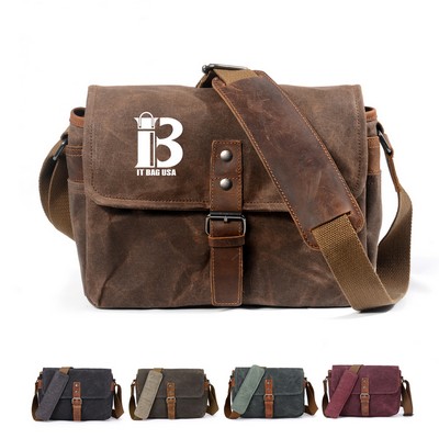 Canvas Men Vintage Waterproof Camera Cross-body bag