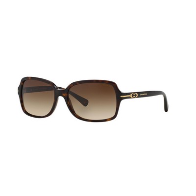 56 Mm Coach® Women's Havana Brown Sunglasses