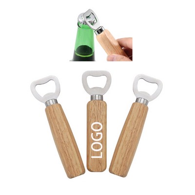 Eco Wooden Handle Bottle Opener