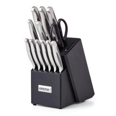 Oneida 14 Piece Cutlery Block Set w/Built-In Sharpener