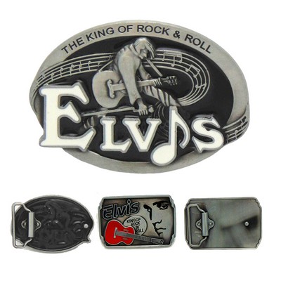 Custom Elvis Die Cast Western Belt Buckle