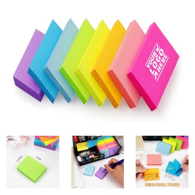 1.5 x 2 Inch 100 Sheets Bright Colors Self-Stick Pad