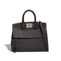 Salvatore Ferragamo Medium The Studio Bag (Black)