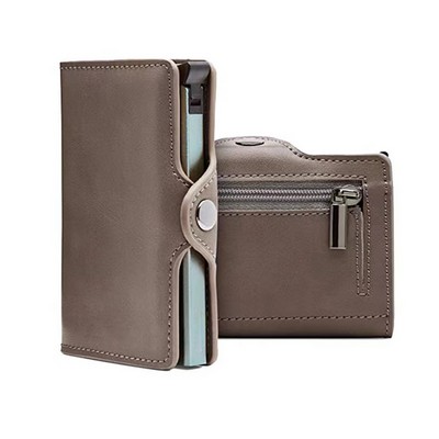 Leather Automatic Pop Up Wallet