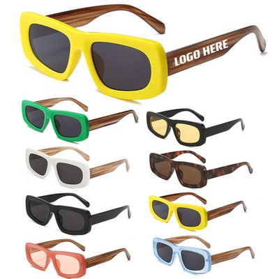 Wood Pattern Sunglasses