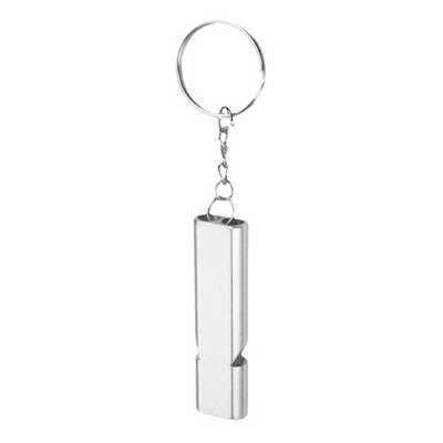 Flat Aluminum Alloy Dual-Frequency Survival Whistle