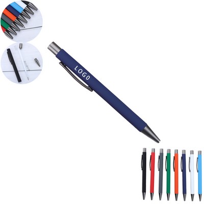 Metal Ballpoint Pen Black Ink Soft Touch Feeling